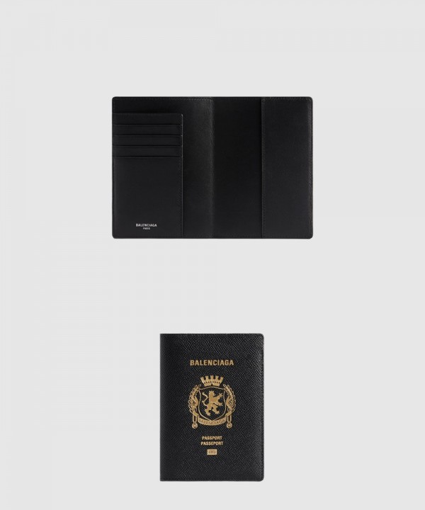 발렌시아가 패스포트 홀더 블랙 787742